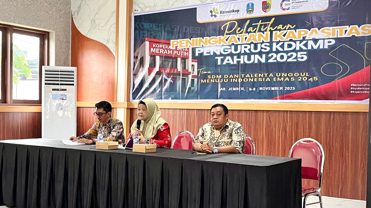Pelatihan Peningkatan Kompetensi SDM Bagi KDKMP, Dorong Profesionalisme Pengelolaan Koperasi di Jember