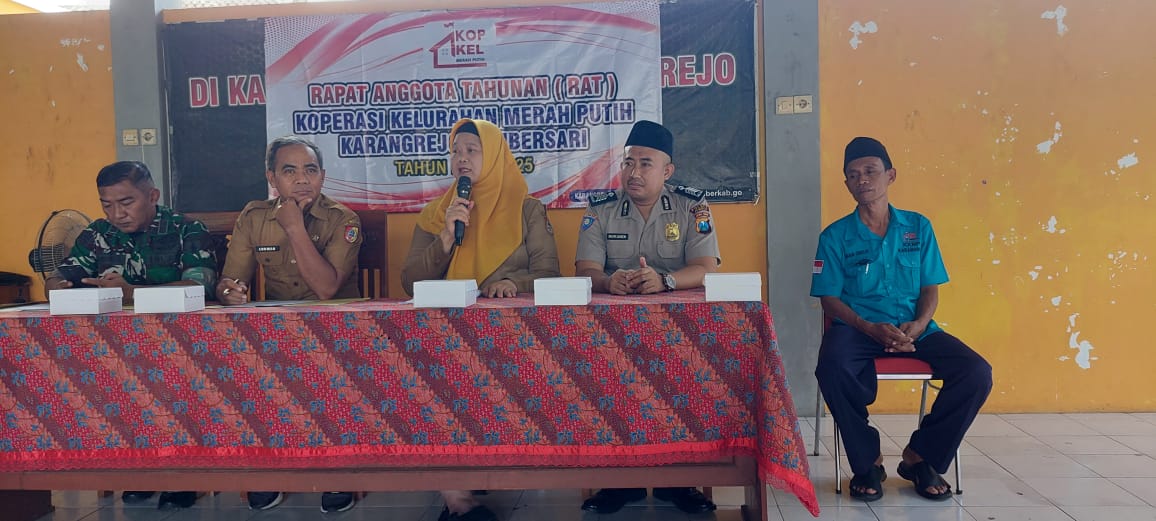 Dorong Tertib Administrasi, Diskopumdag Jember Hadiri RAT Perdana KDMP Karangrejo