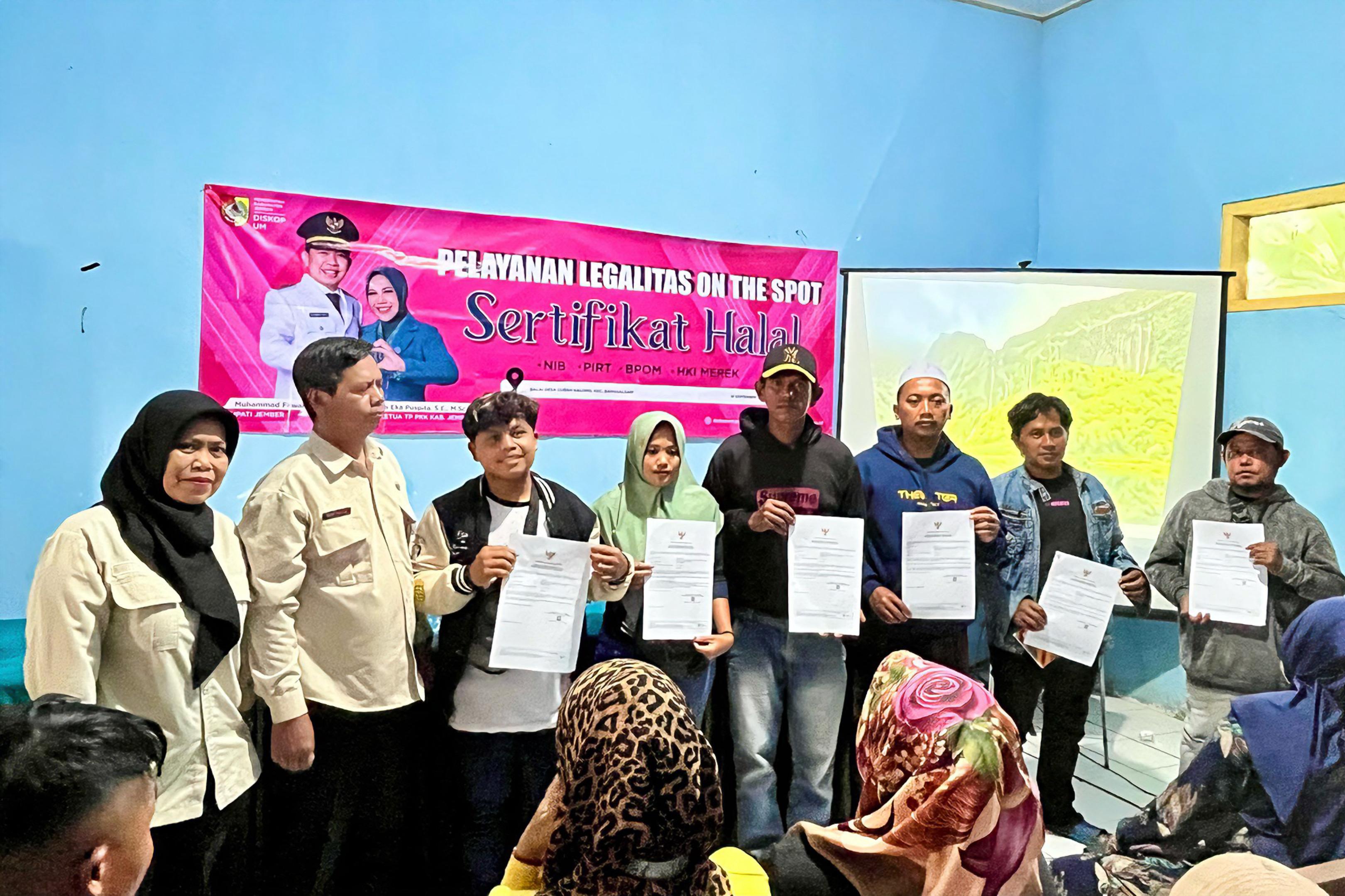Pelayanan Legalitas On The Spot Hadir di Desa Curah Kalong, Kecamatan Bangsalsari