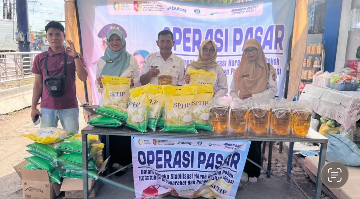 Operasi Pasar di Kelurahan Mangli, Ikhtiar Pemkab Jember Jaga Stabilitas Harga Bahan Pokok