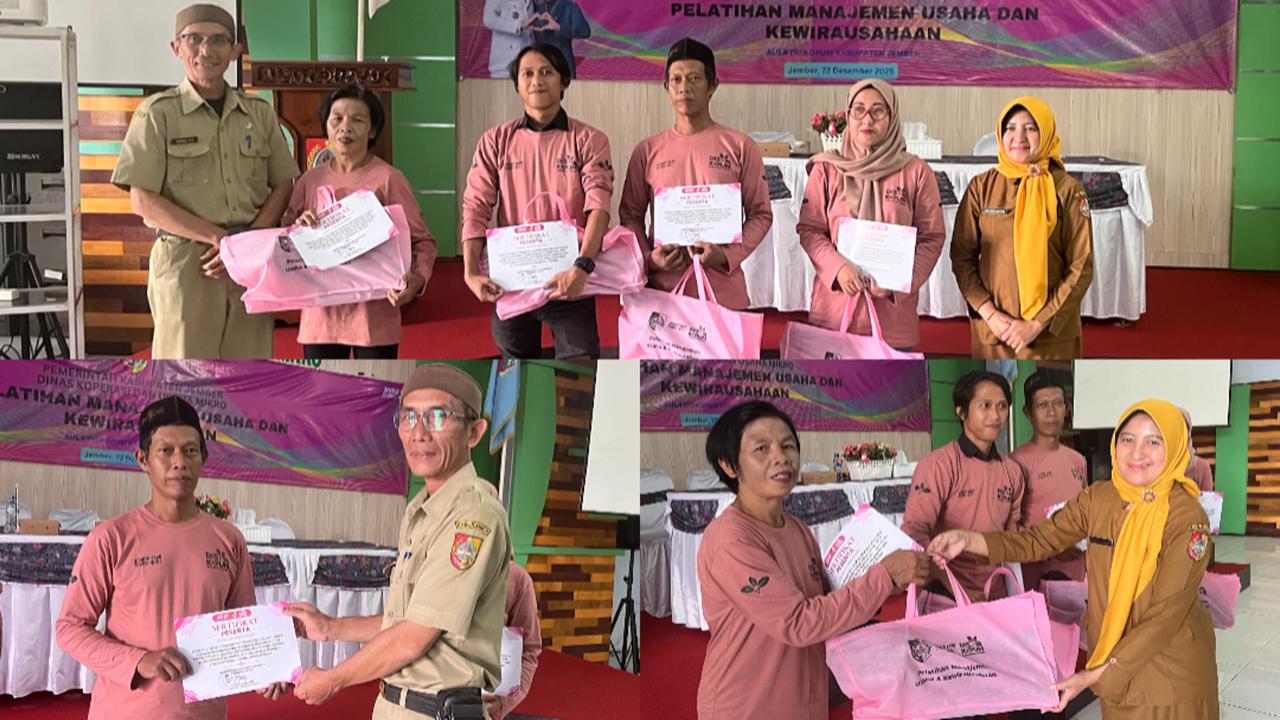 Diskopum Jember Gelar Pelatihan Manajemen Usaha dan Kewirausahaan bagi PKL