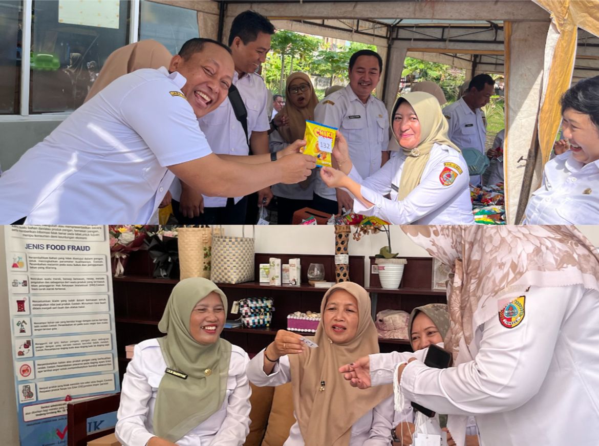 Hiburan Tarik Benang Warnai Kebersamaan Halal Bihalal DisKopUKMDag