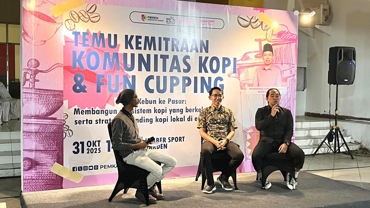 Temu Kemitraan Komunitas Kopi, Diskopum Dorong Pegiat Kopi Jember Naik Kelas