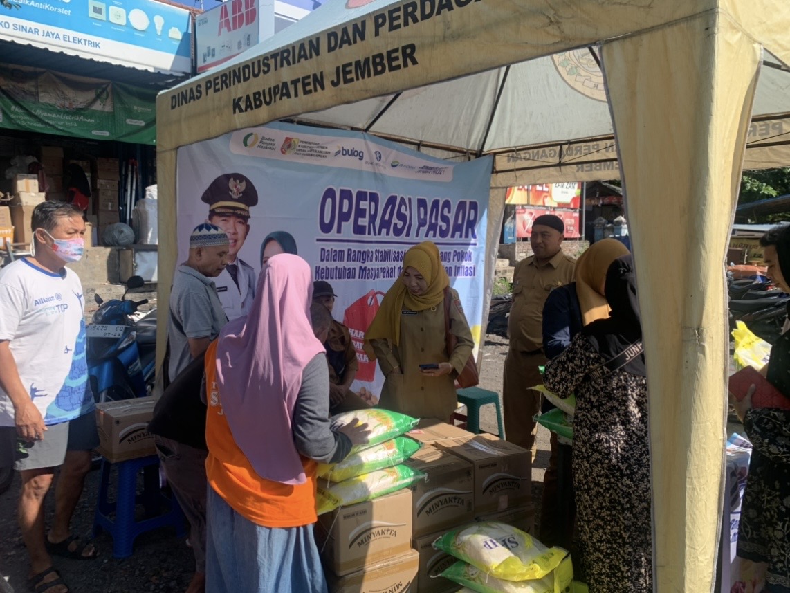 Operasi Pasar di Gebang, Upaya Pemkab Jember Jaga Stabilitas Harga Bahan Pokok