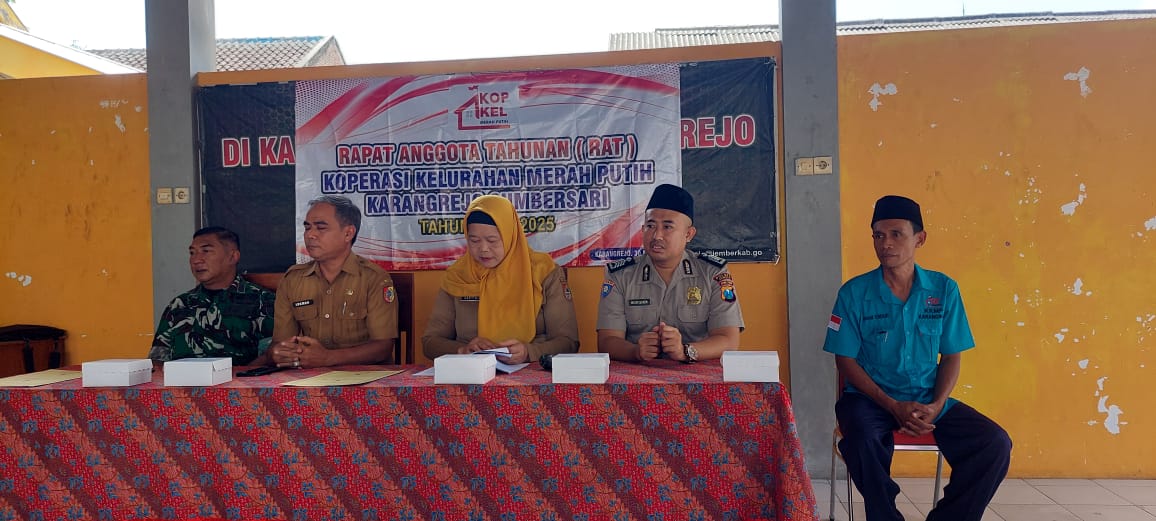 Dorong Tertib Administrasi, Diskopumdag Jember Hadiri RAT Perdana KDMP Karangrejo