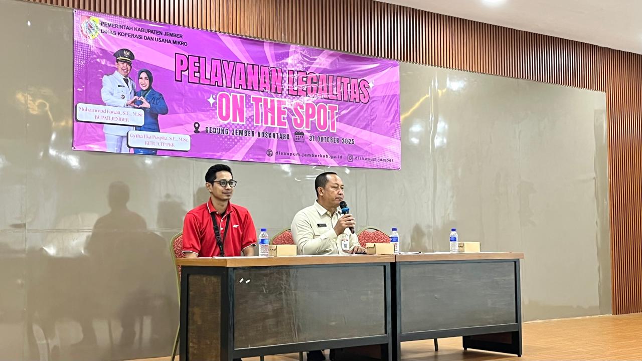 Diskopum Jember Gelar Pelayanan Legalitas On The Spot bagi Pelaku Usaha Disabilitas