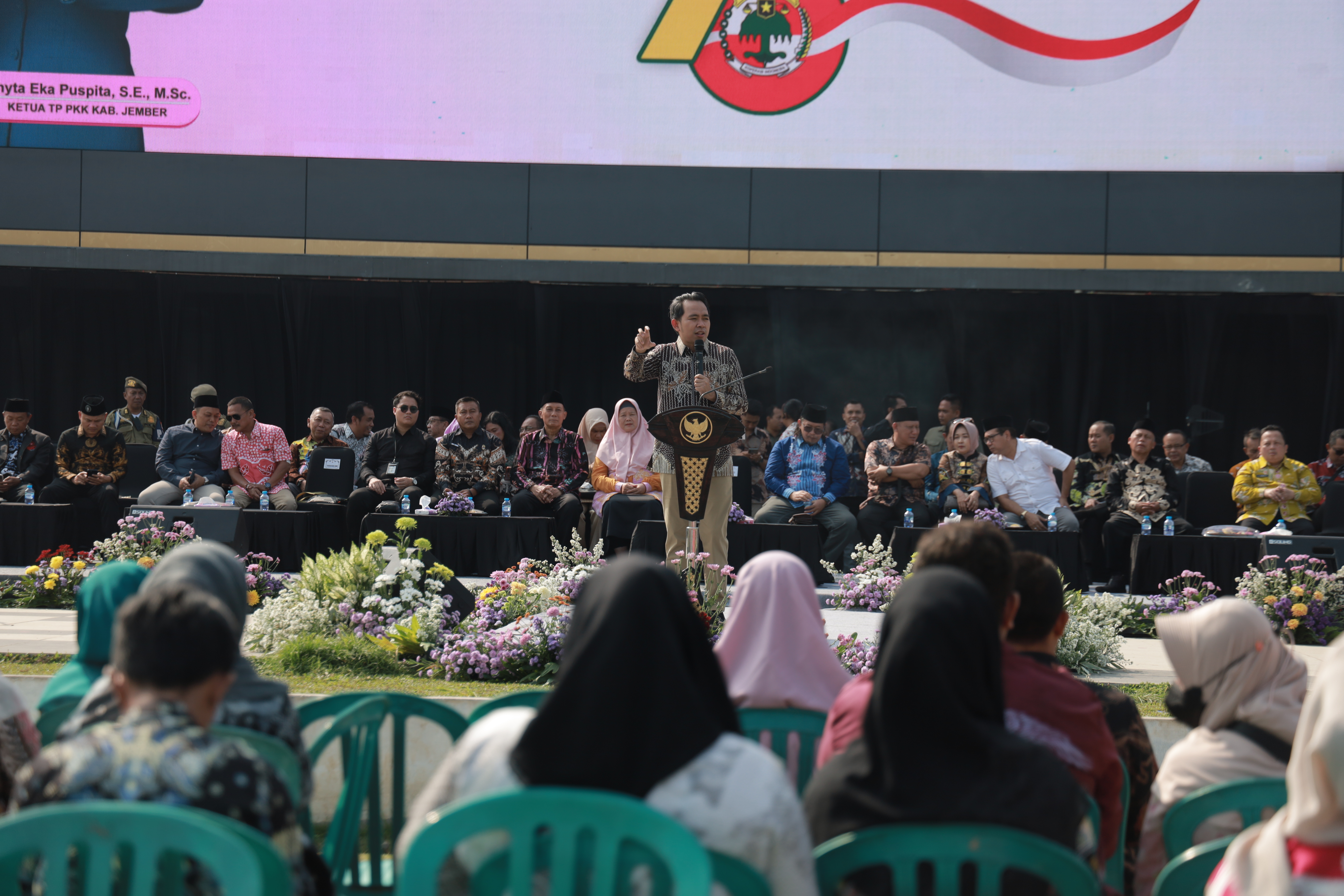 Peringatan Hari Koperasi Nasional ke 78 di Alun-Alun Kabupaten Jember