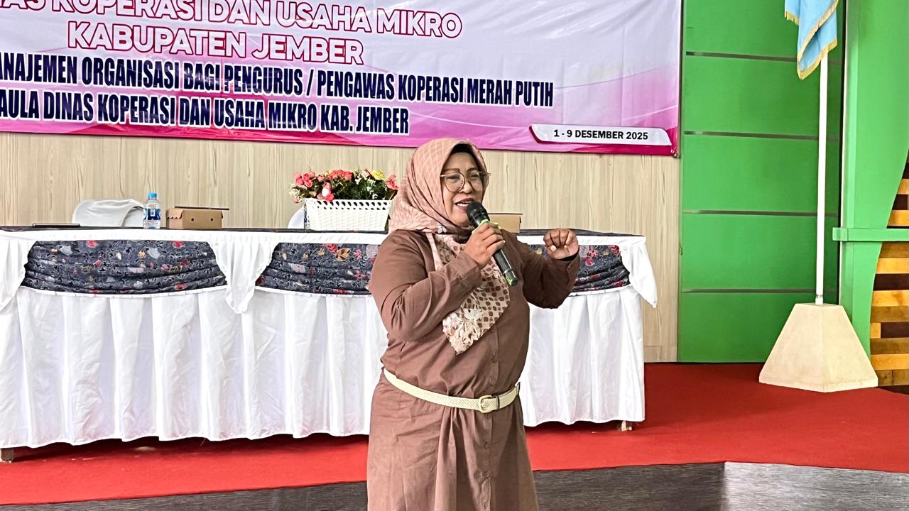 Bimtek Manajemen Organisasi Bagi Koperasi Merah Putih Resmi Dimulai di Aula Diskopum Jember