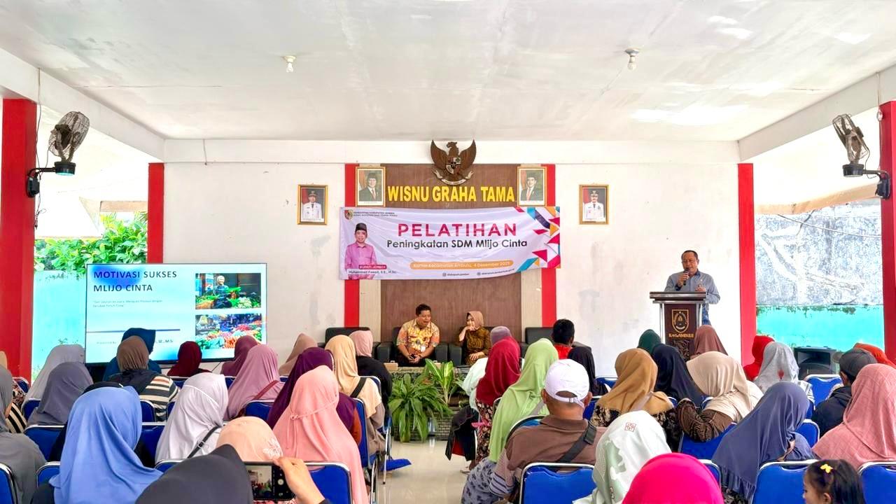 Pelatihan Peningkatan SDM Mlijo Cinta di Kecamatan Ambulu, Tingkatkan Kualitas Layanan Pedagang Mlijo