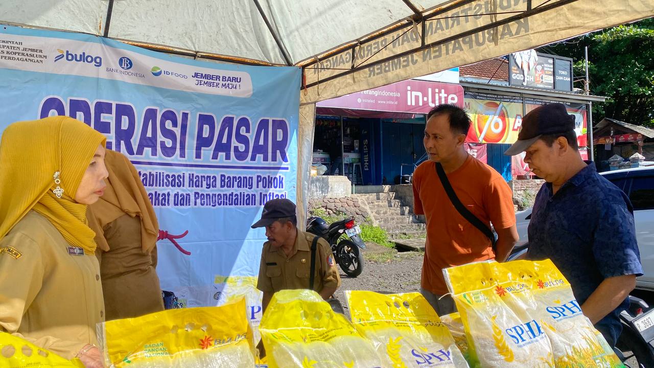 Operasi Pasar di Pasar Gebang, Sediakan Beras SPHP Harga Terjangkau