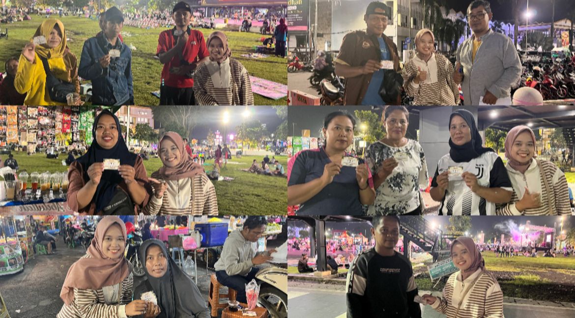 DisKopUKMDag Jember Distribusikan Kupon Beras kepada PKL di Sekitar Alun-Alun