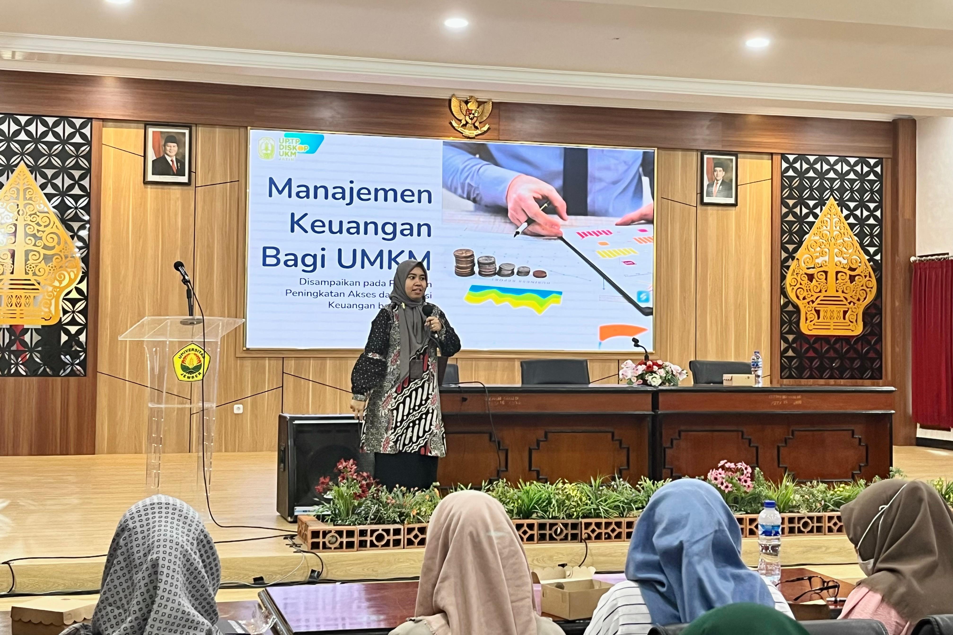 Pelatihan Peningkatan Akses dan Literasi Keuangan bagi UMKM, Dorong Penguatan Kapasitas Pelaku Usaha di Jember
