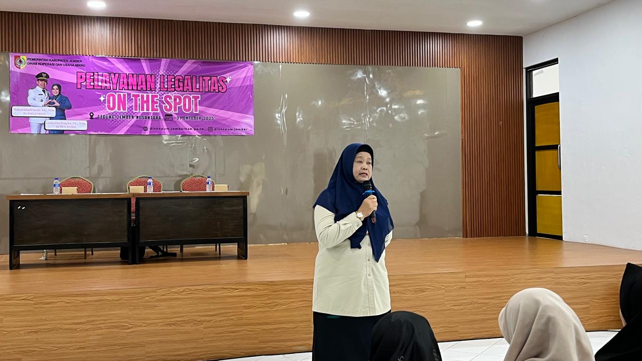 Diskopum Jember Gelar Pelayanan Legalitas On The Spot bagi Pelaku Usaha Disabilitas