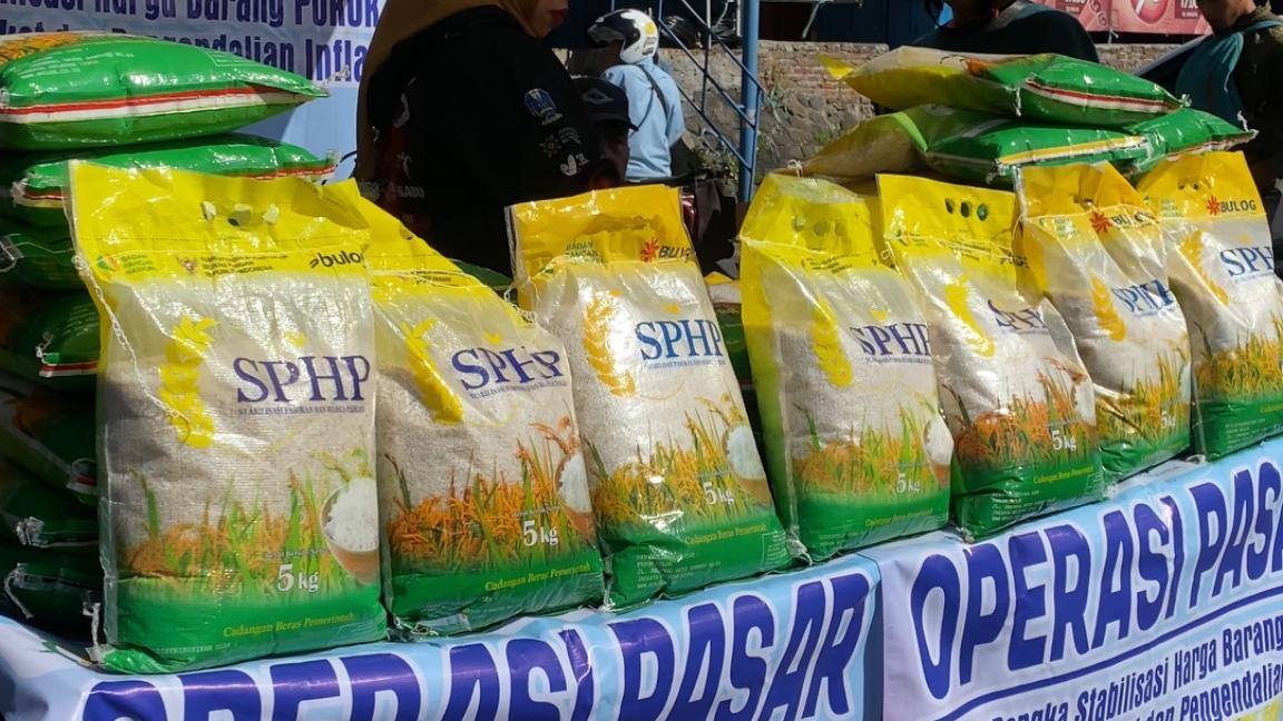 Operasi Pasar di Pasar Gebang, Sediakan Beras SPHP Harga Terjangkau