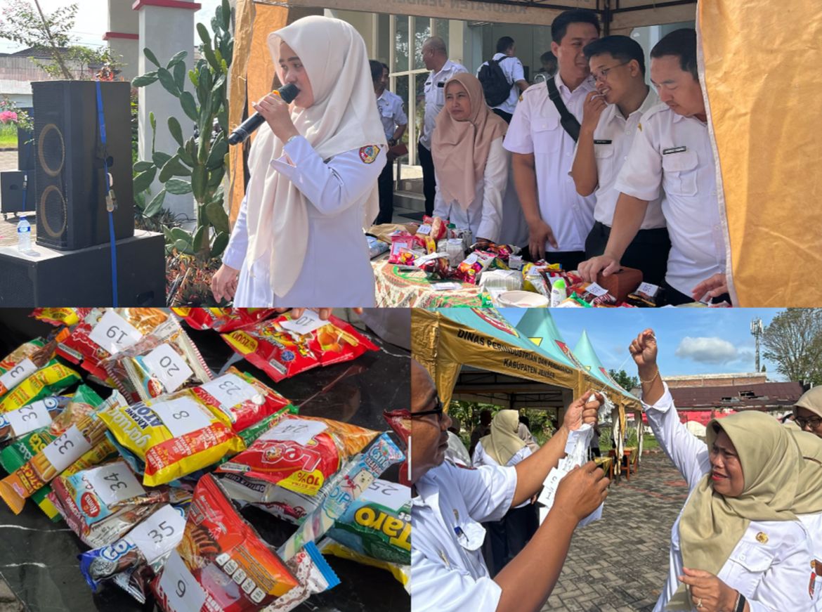 Hiburan Tarik Benang Warnai Kebersamaan Halal Bihalal DisKopUKMDag