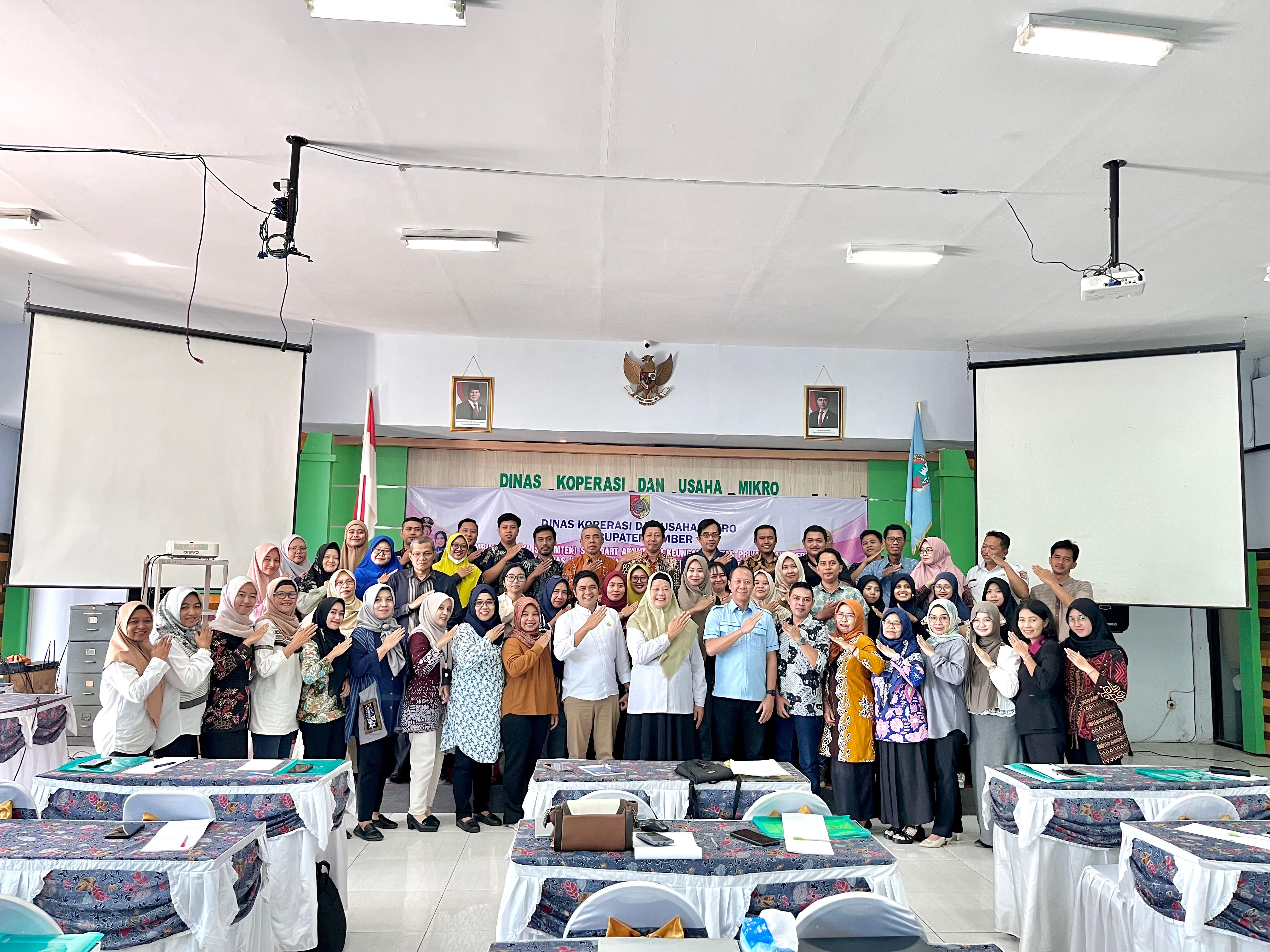 Bimbingan Teknis SAK-EP Tingkatkan Kapasitas Pengurus Koperasi di Kabupaten Jember
