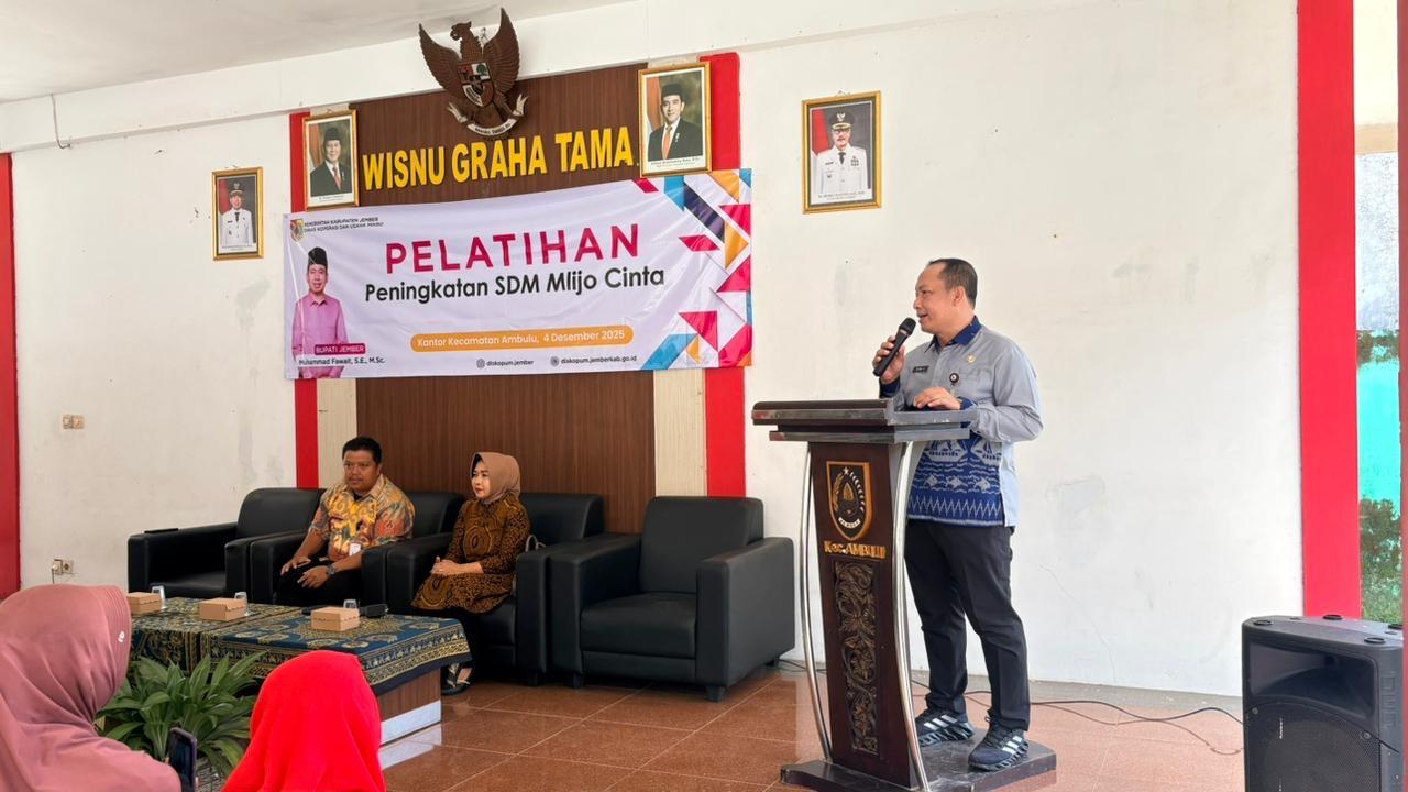 Pelatihan Peningkatan SDM Mlijo Cinta di Kecamatan Ambulu, Tingkatkan Kualitas Layanan Pedagang Mlijo