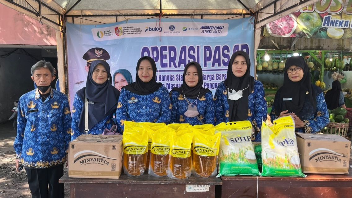 Operasi Pasar di Pasar Tanjung, Upaya Pemkab Jember Jaga Harga Bahan Pokok Tetap Stabil